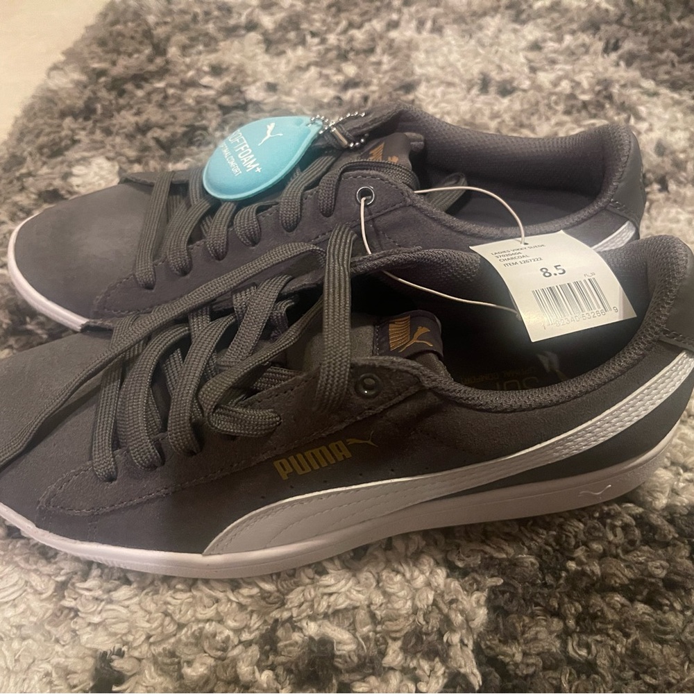 PUMA Women's Vikky Suede Sneakers - Grey